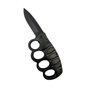 5" Spring Assisted Knuckle Knife Black