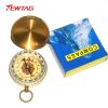 Outdoor Multifunctional Pure Copper Flip Cover Luminous Compass; Pocket Watch Type North Compass