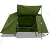 84.6*34.5*49.2in military green camping tent with tent storage bag and adjustable leg brackets with camp bed