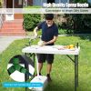 Folding Cleaning Sink Faucet Cutting Camping Table with Sprayer