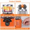 2000W 2 In 1 Camping Stove Tent Heater Outdoor Gas Stove Portable Backpacking Stove