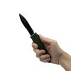 5.5" Automatic OTF Knife w/ Half Serrated Dagger Blade