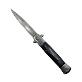 9â€ Automatic Out-The-Side Knife (Color: Wood)