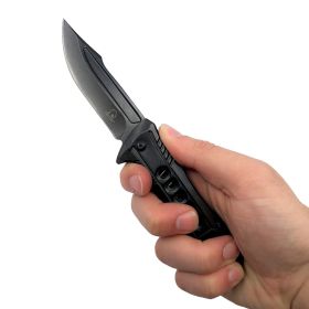 7.75" Semi-Automatic Spring Assisted Knife (Color: Gray)