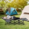 Folding Camping Cot with Carry Bag Cushion and Headrest