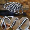 Aluminum D-Ring Locking Carabiner Light but Strong NOT for Climbing(Pack of 10)