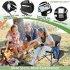 Folding Camping Directors Chair with Cooler Bag and Side Table