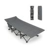 Folding Camping Cot with Carry Bag Cushion and Headrest