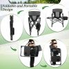 Folding Camping Directors Chair with Cooler Bag and Side Table